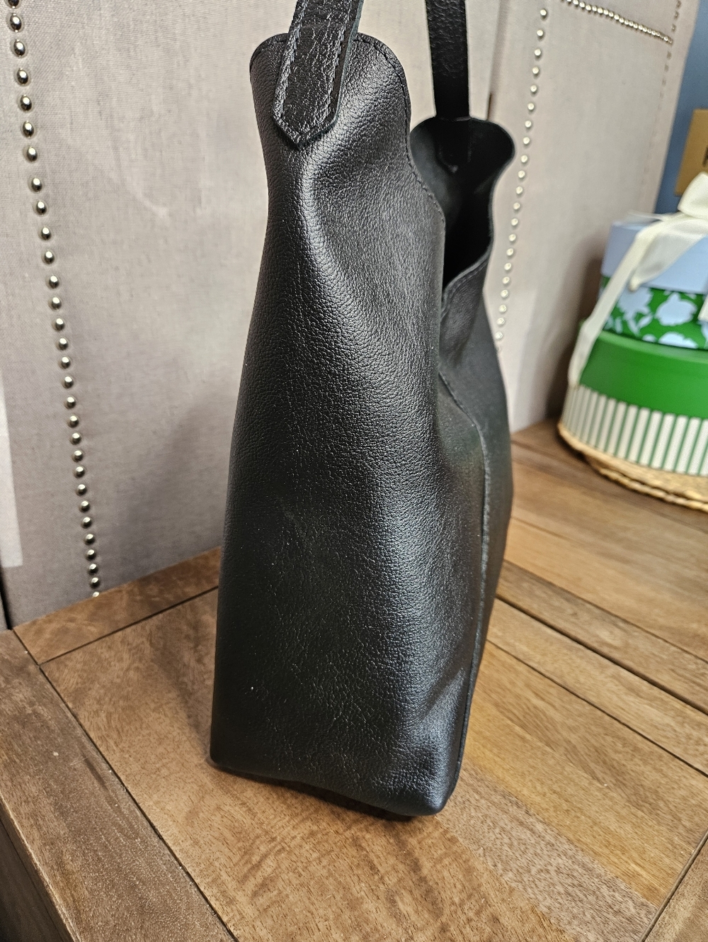Portland Leather Goods Oversize Naomi Pebbled Black - Picture 10 of 13